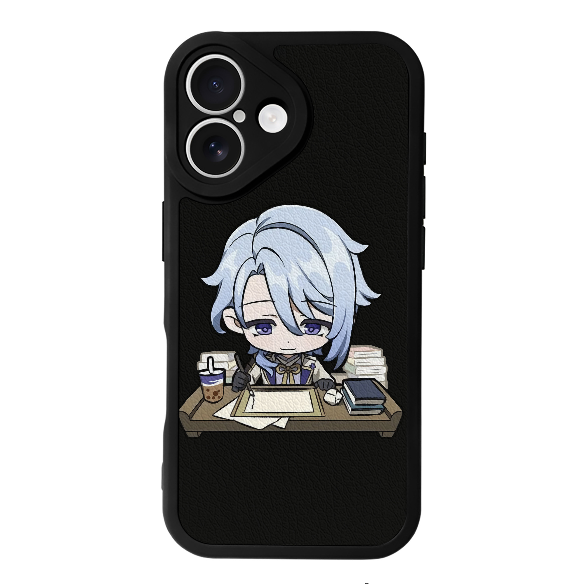 げんし神 神里綾人 かみさとあやと genshin Kamisato Ayato 【iPhone 16シリーズ対応】シリコンスマホケース（レザー調） 材質：シリコン